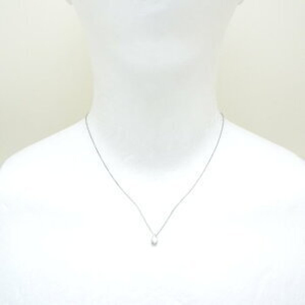 TIFFANY Solitaire Necklace Diamond Platinum